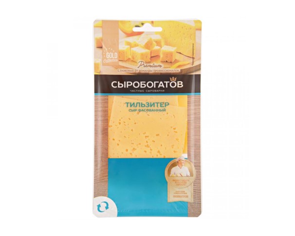 Сыр СЫРОБОГАТОВ Тильзитер 45% 125г БЗМЖ / интернет-магазин напитков Лоза в Улан-Удэ