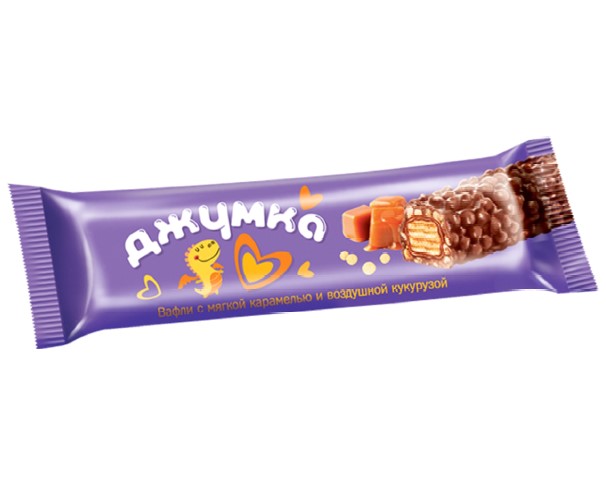 Вафли Джумка мягкая карамель и возд кукур 37г / интернет-магазин напитков Лоза в Улан-Удэ