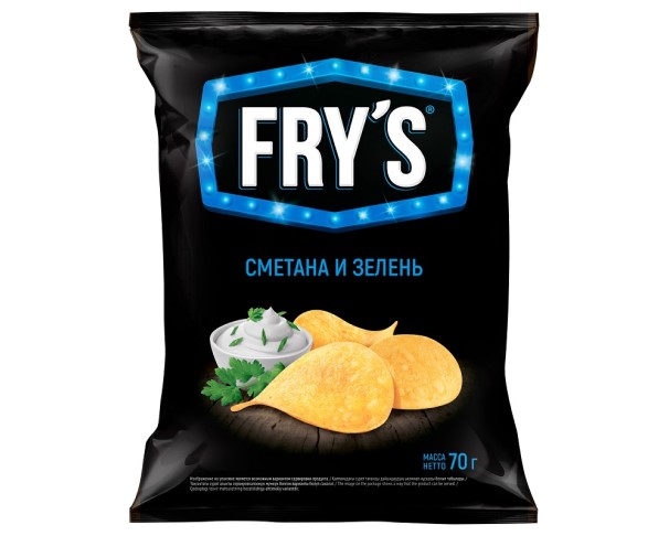 Чипсы ФРАЙС Сметана с зеленью 70 г / интернет-магазин напитков Лоза в Улан-Удэ