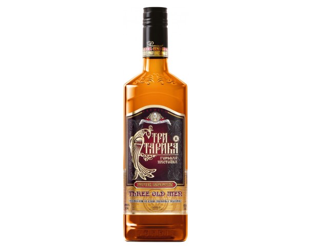 Настойка горькая ТРИ СТАРИКА Пряная 38% 500мл / интернет-магазин напитков Лоза в Улан-Удэ