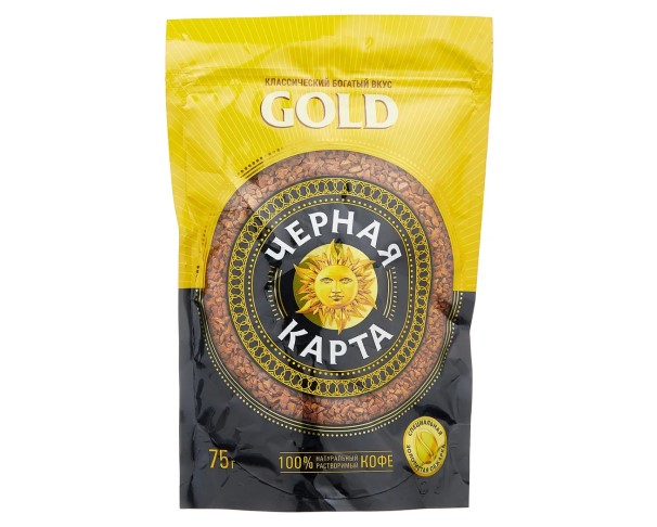 Кофе ЧЕРНАЯ КАРТА Голд  75г / интернет-магазин напитков Лоза в Улан-Удэ