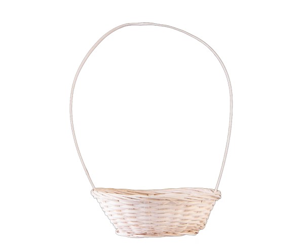 Корзина плетеная бамбук D19xH5см белый 4821947 / интернет-магазин напитков Лоза в Улан-Удэ