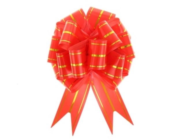 Бант-шар №4,5 три золотых полосы, красный 848941 / интернет-магазин напитков Лоза в Улан-Удэ