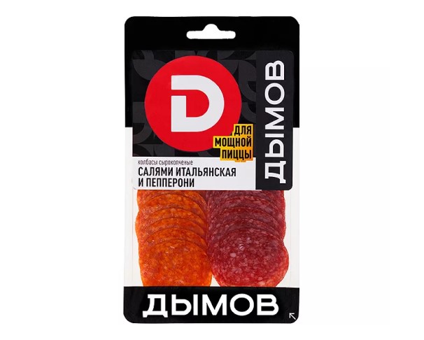 Колбаса ДЫМОВ Пепперони салями Итальянская с/к 90г нарезка / интернет-магазин напитков Лоза в Улан-Удэ