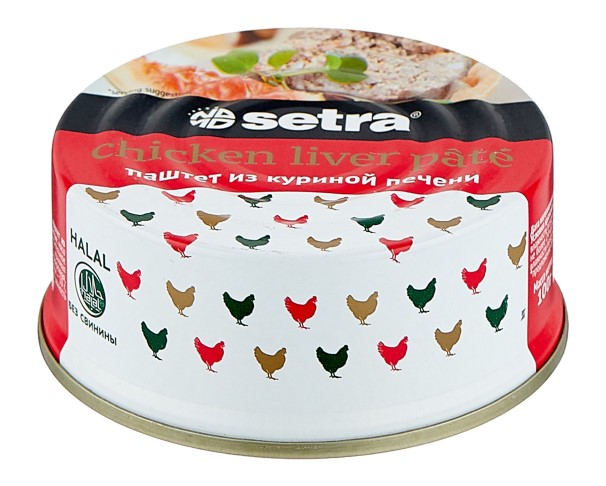 Паштет СЕТРА из куриной печени 100г ж/б / интернет-магазин напитков Лоза в Улан-Удэ