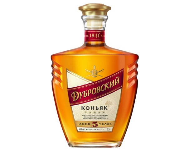Коньяк России ДУБРОВСКИЙ 5 лет 500мл / интернет-магазин напитков Лоза в Улан-Удэ