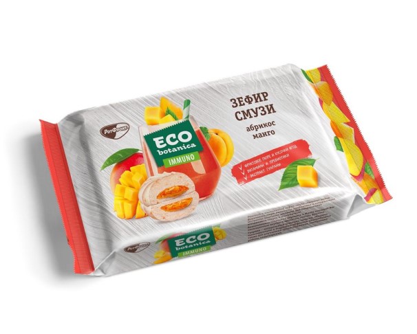 Зефир ЭКО-БОТАНИКА смузи абрикос-манго 280г / интернет-магазин напитков Лоза в Улан-Удэ
