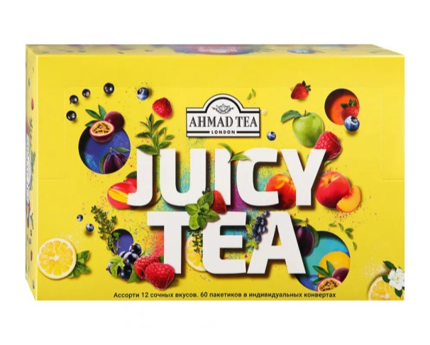 Чай АХМАД Джус Ти 12 вкусов  60пак / интернет-магазин напитков Лоза в Улан-Удэ