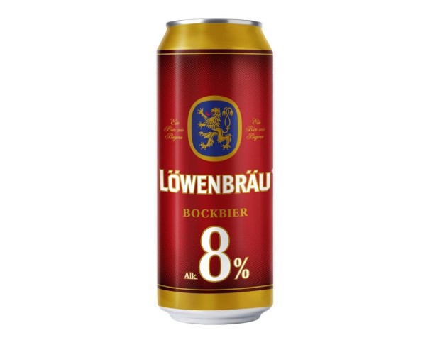 Пиво ЛОВЕНБРАУ Бокбир крепкое 8% 450мл ж/б / интернет-магазин напитков Лоза в Улан-Удэ