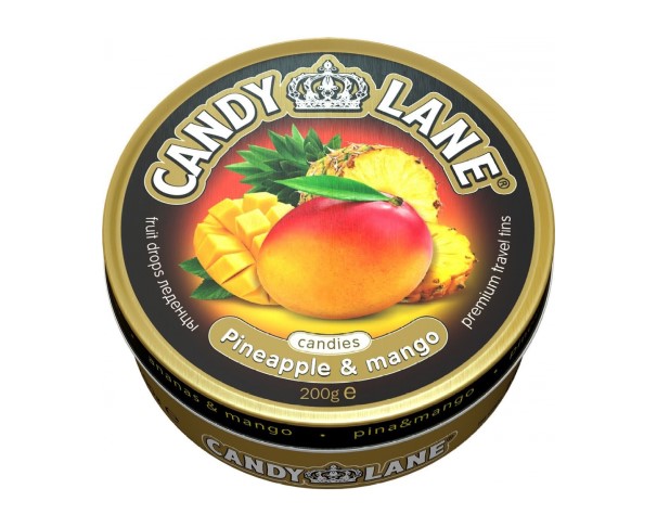 Леденцы CANDY LANE Ананас и манго 200г ж/б / интернет-магазин напитков Лоза в Улан-Удэ