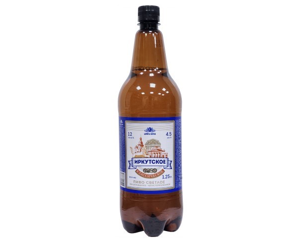 Пиво ИРКУТСКОЕ 4,5% 1,5л ПЭТ / интернет-магазин напитков Лоза в Улан-Удэ