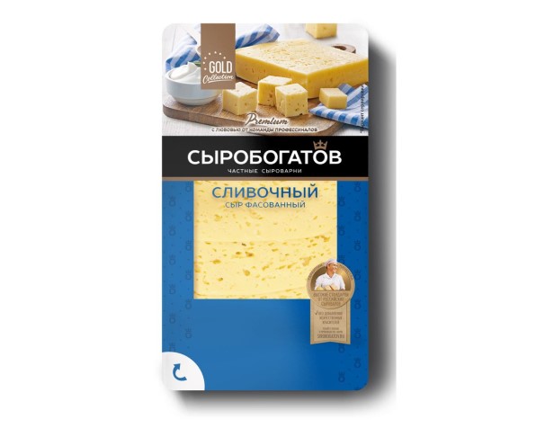Сыр СЫРОБОГАТОВ Сливочный 45% 125г БЗМЖ / интернет-магазин напитков Лоза в Улан-Удэ