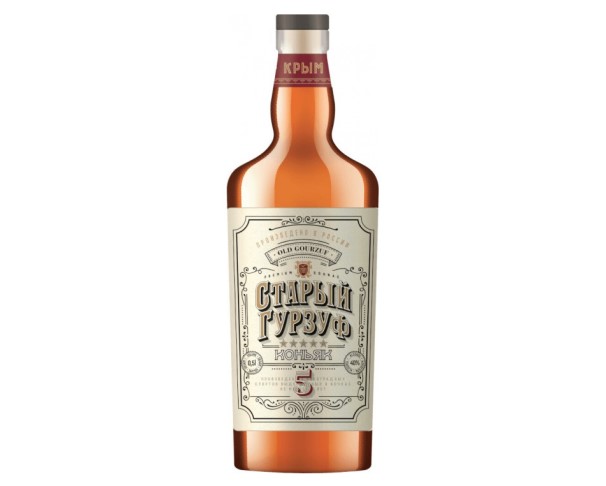 Коньяк России СТАРЫЙ ГУРЗУФ пятилетний 40% 500мл / интернет-магазин напитков Лоза в Улан-Удэ