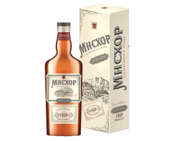 Коньяк России МИСХОР ВСОП 40% 500мл п/у / интернет-магазин напитков Лоза в Улан-Удэ