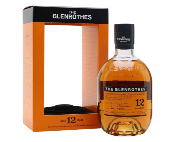 Виски ГЛЕНРОТЕС 12 лет 40% односолод. 700мл / интернет-магазин напитков Лоза в Улан-Удэ