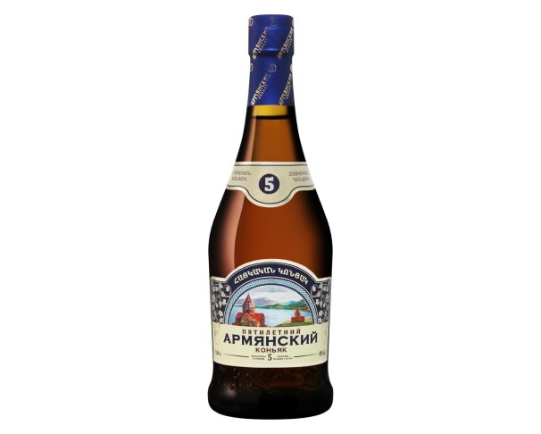 Коньяк АРМЯНСКИЙ пятилетний 40% 440мл / интернет-магазин напитков Лоза в Улан-Удэ