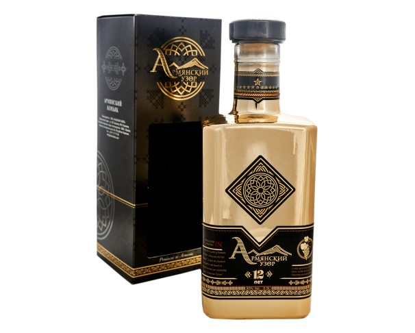 Коньяк УЗОР КС 12 лет 40% 500мл п/у / интернет-магазин напитков Лоза в Улан-Удэ