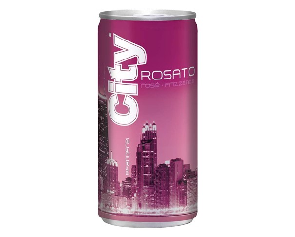 Напиток виноградосодерж. газ СИТИ Розато розовое полусухое 10% 200мл ж/б / интернет-магазин напитков Лоза в Улан-Удэ