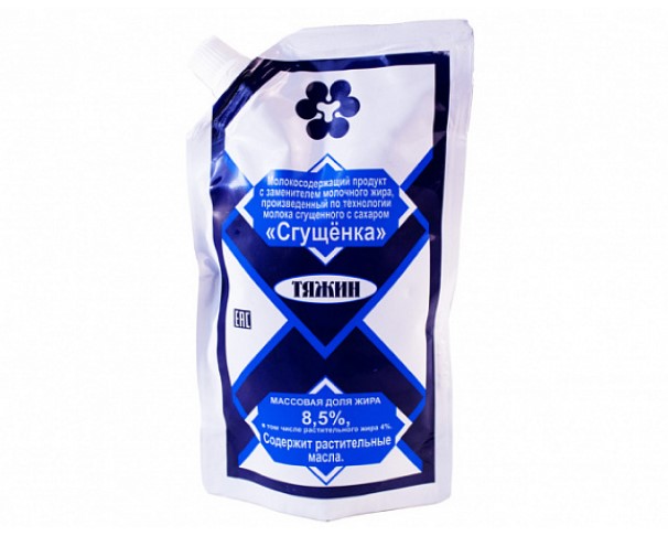Молоко ТЯЖИН Сгущенное ТУ 8,5% 260г д/п / интернет-магазин напитков Лоза в Улан-Удэ