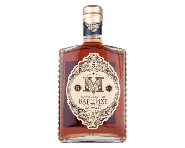 Коньяк ДУГЛАДЗЕ Величественный Варцихе 5 лет 40% 500мл / интернет-магазин напитков Лоза в Улан-Удэ