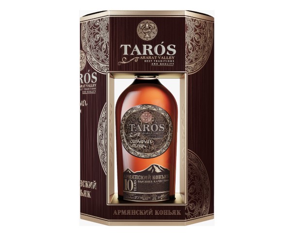 Коньяк ТАРОС КС 10 лет 40% 500мл п/у / интернет-магазин напитков Лоза в Улан-Удэ