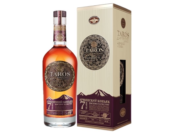 Коньяк ТАРОС КВ 7 лет 40% 500мл п/у / интернет-магазин напитков Лоза в Улан-Удэ