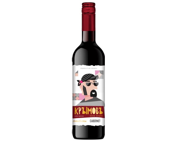Вино России КРЫМОВЪ Каберне красное сухое 11-13% 750мл / интернет-магазин напитков Лоза в Улан-Удэ