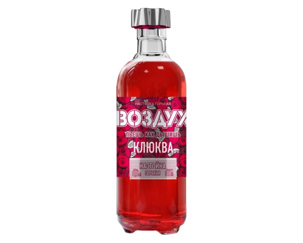 Настойка горькая ВОЗДУХ Клюква 38% 500мл / интернет-магазин напитков Лоза в Улан-Удэ