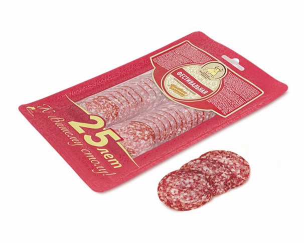 Колбаса КРАСНОЯРСКАЯ ПК Фестивальная с/к 100г нарезка / интернет-магазин напитков Лоза в Улан-Удэ