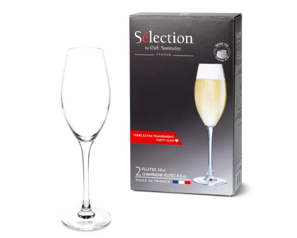 Набор бокалов Chef&Commelier Селекшн д/шампанского 240мл 2шт / интернет-магазин напитков Лоза в Улан-Удэ