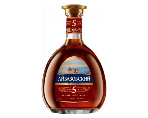 Коньяк АЙВАЗОВСКИЙ 5 лет 40% 500мл / интернет-магазин напитков Лоза в Улан-Удэ