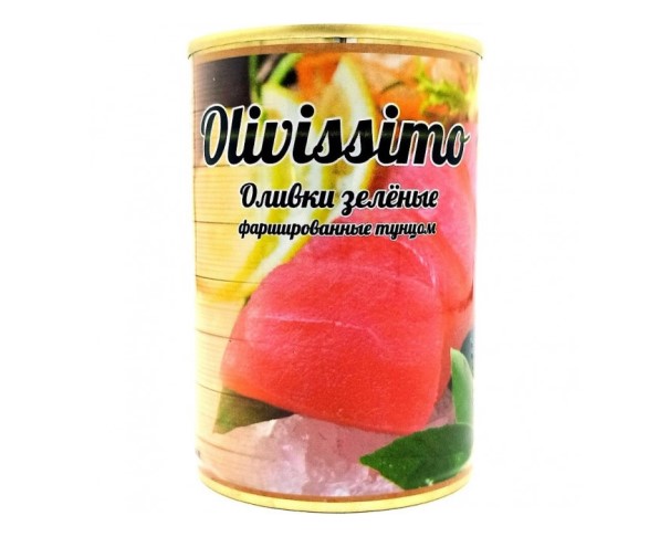 Оливки ОЛИВИССИМО с тунцом 320мл ж/б / интернет-магазин напитков Лоза в Улан-Удэ