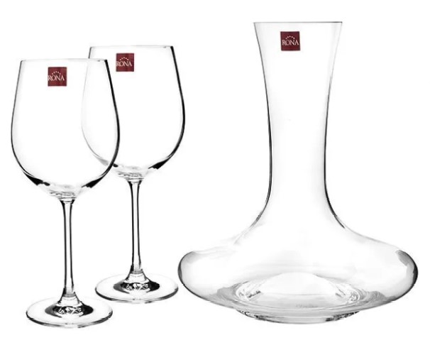 Набор д/вина Денкантер 1,5л + бокалы д/вина 610мл 2шт / интернет-магазин напитков Лоза в Улан-Удэ