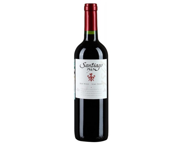 Вино САНТЬЯГО 1541 красное полусладкое 12% 750мл / интернет-магазин напитков Лоза в Улан-Удэ