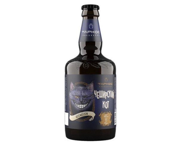 Пиво ТАРКОС Чеширский Кот Хефевайзен 4.9% 450мл / интернет-магазин напитков Лоза в Улан-Удэ