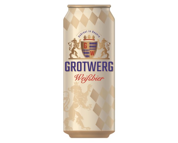 Пиво ГРОТВЕРГ Вайсбир 4,9% 500мл ж/б / интернет-магазин напитков Лоза в Улан-Удэ