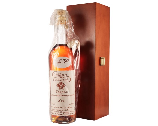 Коньяк ШАТО де МОНТИФО Птит Шампань 30 лет 700мл дерево / интернет-магазин напитков Лоза в Улан-Удэ