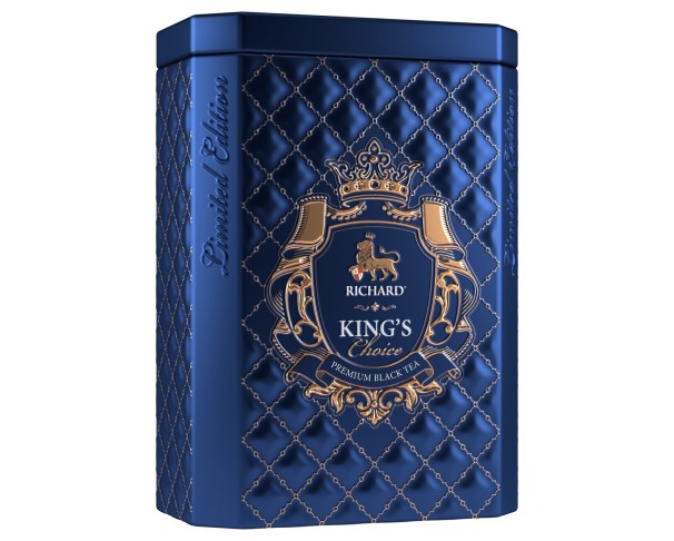 Чай Ричард Кинг Чойс черн круп лист 80г ж/б / интернет-магазин напитков Лоза в Улан-Удэ