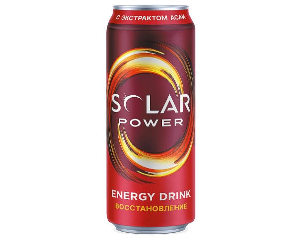 Напиток энергетический СОЛАР ПАУЭР Рекавери 430мл ж/б / интернет-магазин напитков Лоза в Улан-Удэ