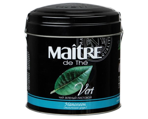 Чай МЭТР зелёный Наполеон 100г ж/б / интернет-магазин напитков Лоза в Улан-Удэ