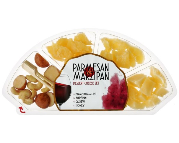 Сырная тарелка ДЕСЕРТНЫЙ СЕТ пармезан марципан 140г БЗМЖ / интернет-магазин напитков Лоза в Улан-Удэ