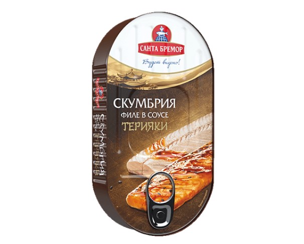Скумбрия САНТА БРЕМОР в соусе Терияки 175г ж/б / интернет-магазин напитков Лоза в Улан-Удэ