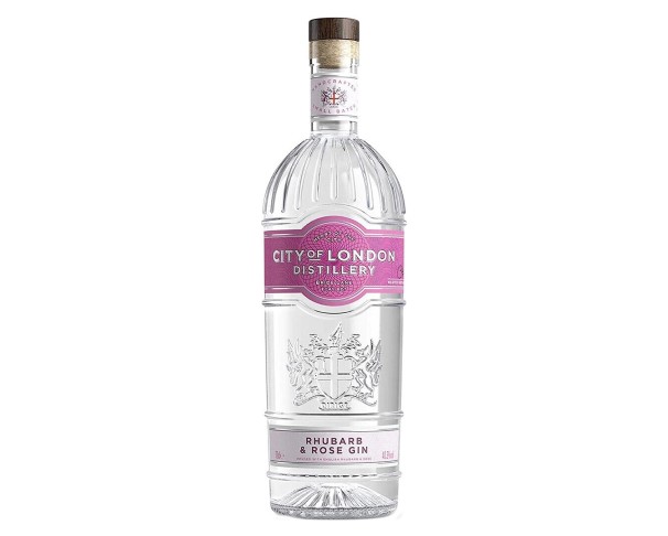 Джин СИТИ ОФ ЛОНДОН Ревень-Роза 40,3% 700мл / интернет-магазин напитков Лоза в Улан-Удэ