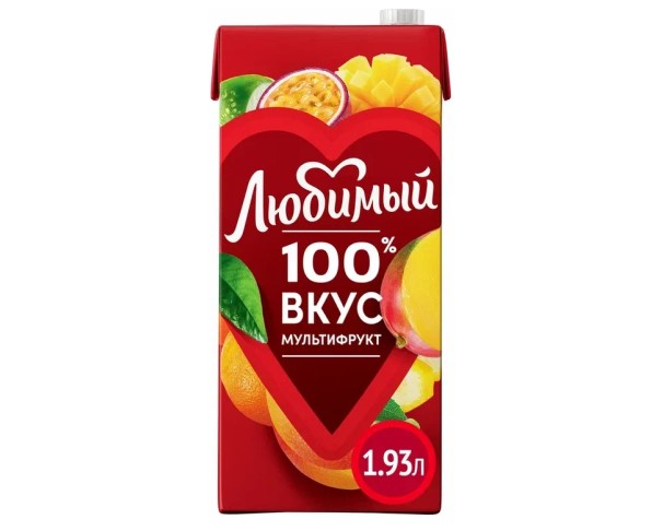 Нектар ЛЮБИМЫЙ Мультифрукт 1,93л / интернет-магазин напитков Лоза в Улан-Удэ