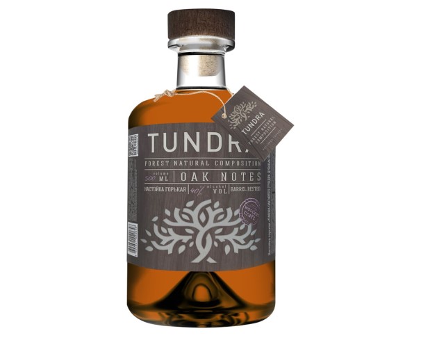 Настойка горькая ТУНДРА Дубовая выдержка 40% 500мл / интернет-магазин напитков Лоза в Улан-Удэ