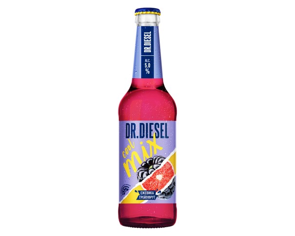 Пиво ДОКТОР ДИЗЕЛЬ Ежевика грейпфрут 5% 450мл ст/б Акция / интернет-магазин напитков Лоза в Улан-Удэ
