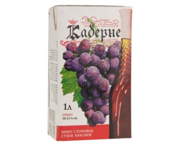 Вино России БАХУС Каберне Рубин красное сухое 12% 1л т/п / интернет-магазин напитков Лоза в Улан-Удэ