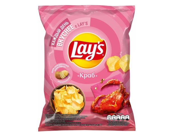 Чипсы ЛЭЙС Краб 70г / интернет-магазин напитков Лоза в Улан-Удэ