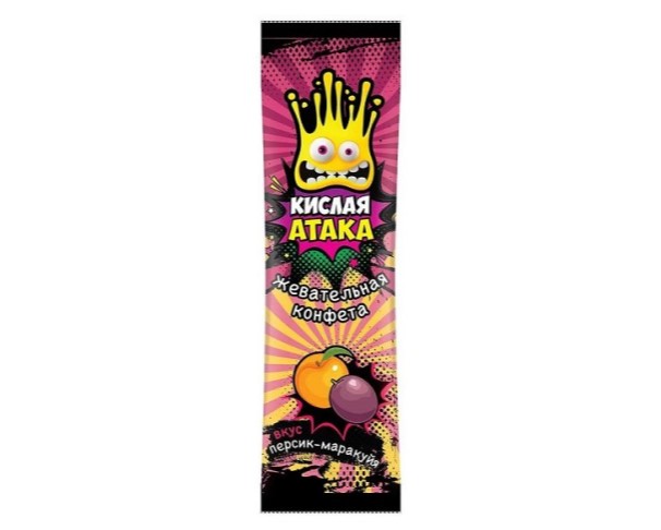 Жевательная конфета КИСЛАЯ АТАКА ассорти 11г / интернет-магазин напитков Лоза в Улан-Удэ