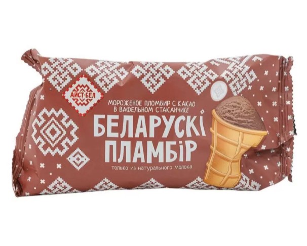 Мороженое БЕЛОРУССКИЙ ПЛОМБИР Шоколад в/ст 80г БЗМЖ / интернет-магазин напитков Лоза в Улан-Удэ